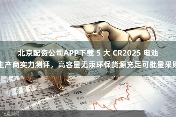 北京配资公司APP下载 5 大 CR2025 电池生产商实力测评，高容量无汞环保货源充足可批量采购